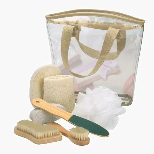 Feel-Good 7-Piece Spa Kit in Clear Zippered Bag — view 3