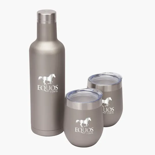 Sovrano Bliss Wine Bottle & 2 Tumbler Gift Set — view 3