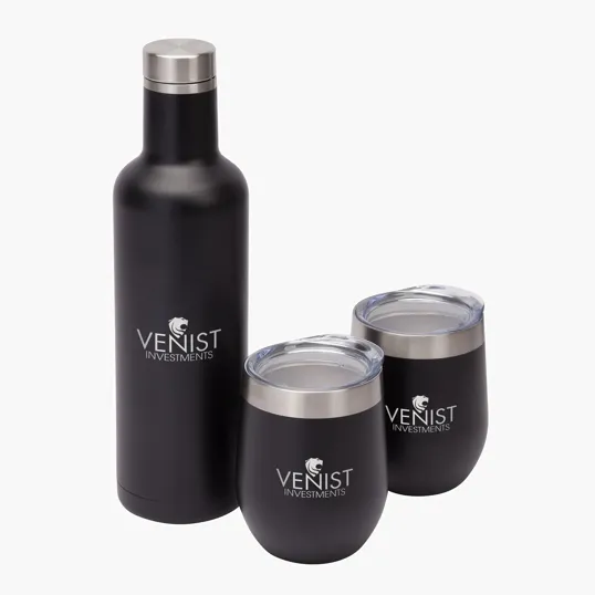 Sovrano Bliss Wine Bottle & 2 Tumbler Gift Set — view 4