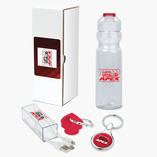 3-Piece Thank You Gift Set with Tumbler, Charging Cable, and Keyring — view 5