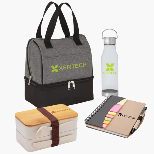 Welcome Kit/New Hire Kit with Lunch Sack and 20oz. RPET Bottle