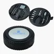 Hillcrest 24-Piece Tool Set with Tire-Shaped Case — view 2