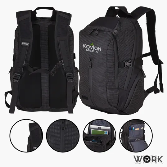 WORK® Pro II Laptop Backpack, 15.6" Padded Compartment