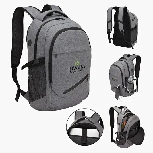 Sovrano Pro-Tech Laptop Backpack with USB Port