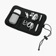 Somalia Neoprene Roll-Up Tech Organizer — view 5