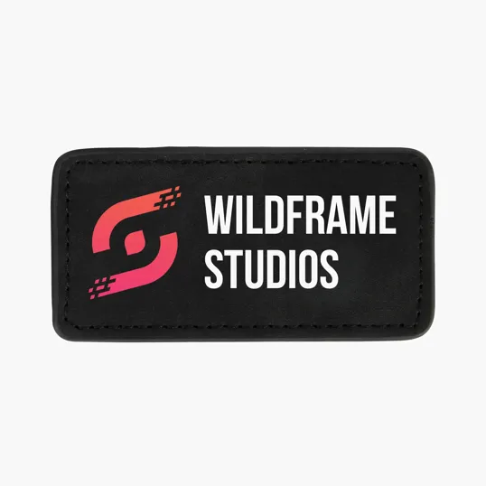 Leatherette Patch With Hook Backing — view 2