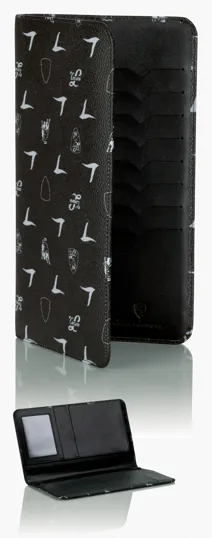 Lamborghini Luggage Black Travel Wallet — view 3