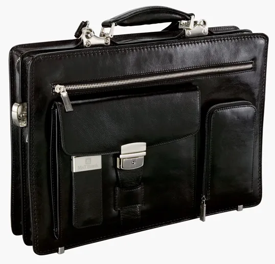 Rimini Full Grain Leather Briefcase — view 2