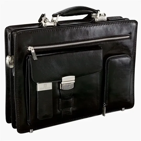Rimini Full Grain Leather Briefcase — view 3