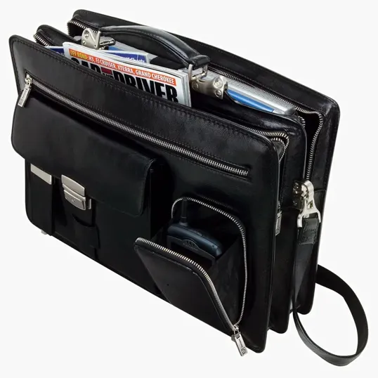 Rimini Full Grain Leather Briefcase — view 5