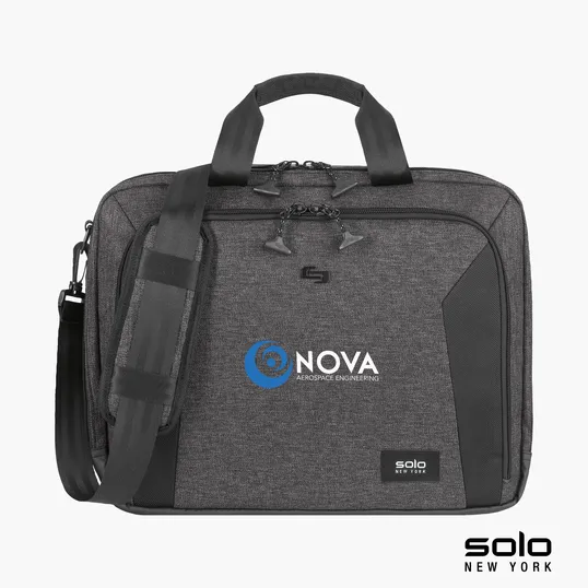 Solo New York Voyage Briefcase, TSA-Friendly Laptop Bag — view 2