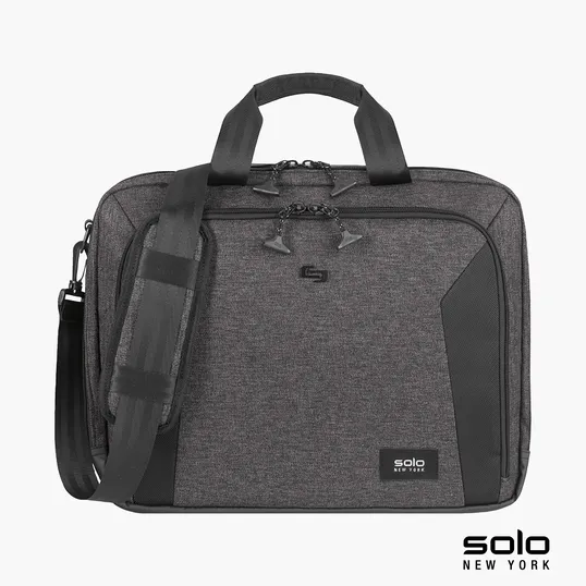 Solo New York Voyage Briefcase, TSA-Friendly Laptop Bag — view 3