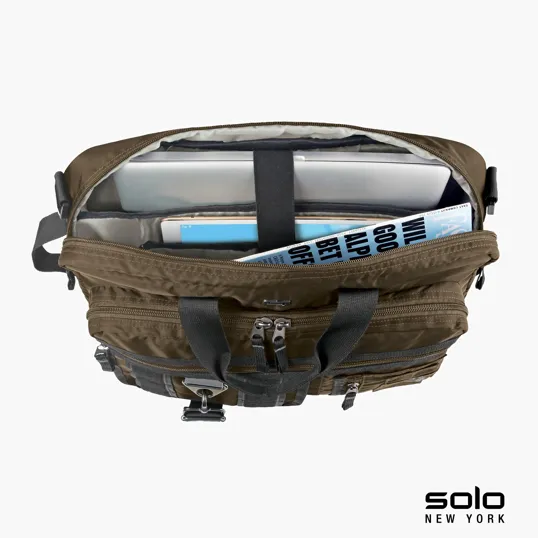 Solo New York Zone Briefcase Backpack Hybrid — view 10