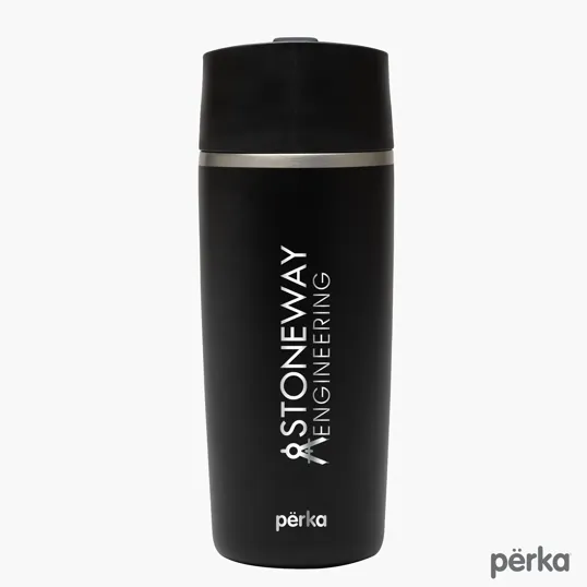 Perka® Macchiato 12 oz. Double Wall Coffee/Tea Press Tumbler — view 3