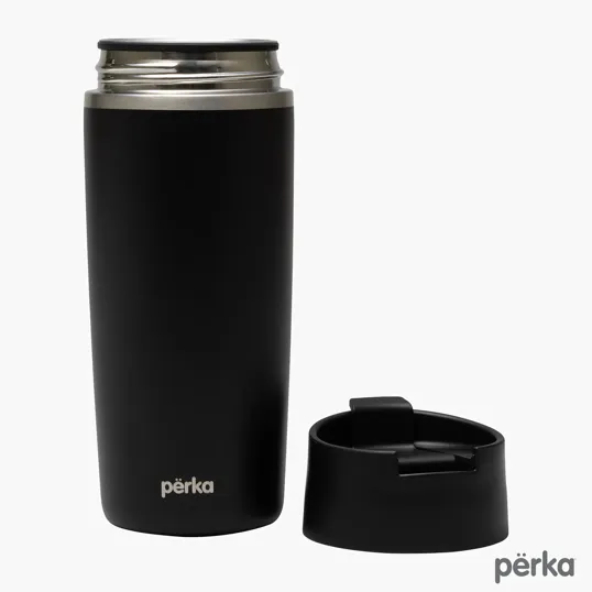 Perka® Macchiato 12 oz. Double Wall Coffee/Tea Press Tumbler — view 9