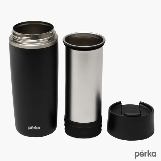 Perka® Macchiato 12 oz. Double Wall Coffee/Tea Press Tumbler — view 10