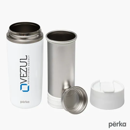 Perka® Macchiato 12 oz. Double Wall Coffee/Tea Press Tumbler — view 20