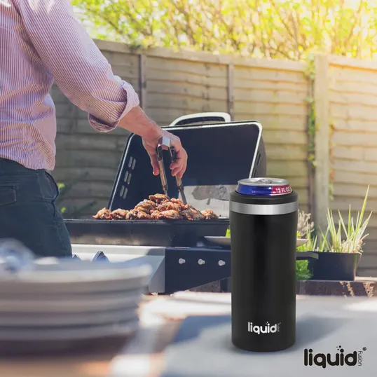 Sovrano Liquid Fusion® 12 oz. Double Wall Stainless Steel Skinny Can Cooler — view 6