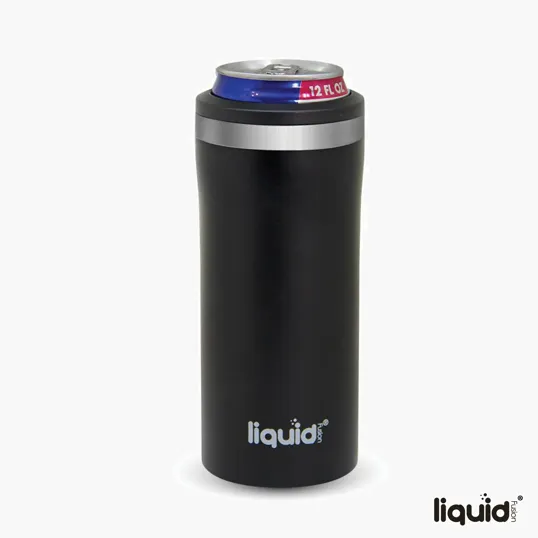 Sovrano Liquid Fusion® 12 oz. Double Wall Stainless Steel Skinny Can Cooler — view 4