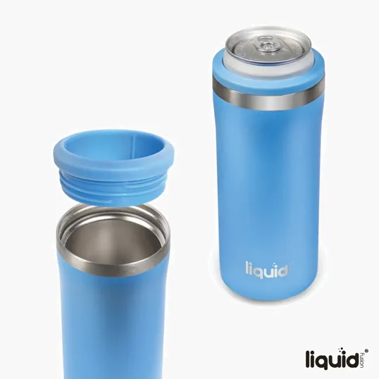 Sovrano Liquid Fusion® 12 oz. Double Wall Stainless Steel Skinny Can Cooler — view 10