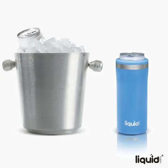 Sovrano Liquid Fusion® 12 oz. Double Wall Stainless Steel Skinny Can Cooler — view 15