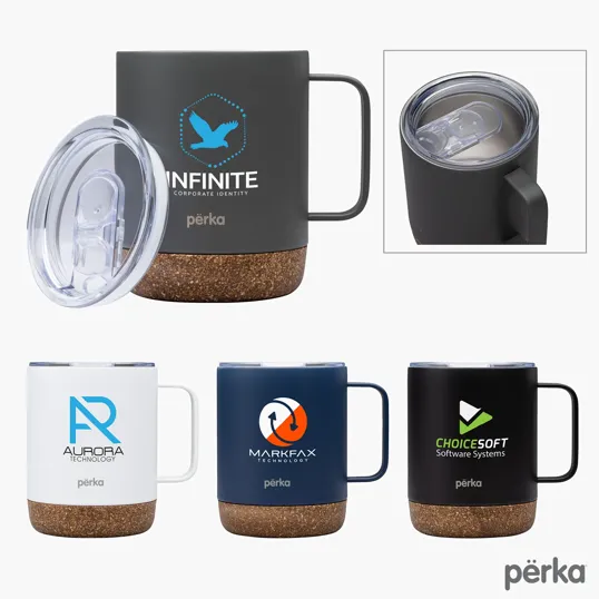 Perka® Wyatt 12 oz. Double Wall Stainless Steel Camping Mug