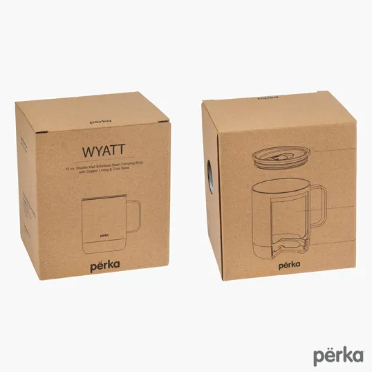 Perka® Wyatt 12 oz. Double Wall Stainless Steel Camping Mug — view 7