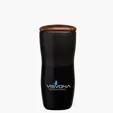 Sovrano Tarrazu 12 oz. Double Wall Ceramic Tumbler with Wood Lid — view 2