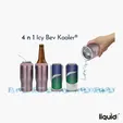 Liquid Fusion® Icy Bev Kooler® 4-In-1 Double Wall Stainless Steel Can Cooler / Tumbler — view 5