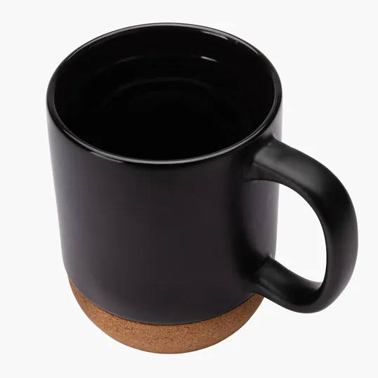 Kenya 14 oz. Ceramic Mug with Cork Base and Sliding Lid — view 5