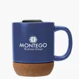 Kenya 14 oz. Ceramic Mug with Cork Base and Sliding Lid — view 7