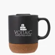 Kenya 14 oz. Ceramic Mug with Cork Base and Sliding Lid — view 11