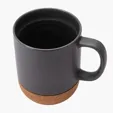 Kenya 14 oz. Ceramic Mug with Cork Base and Sliding Lid — view 14