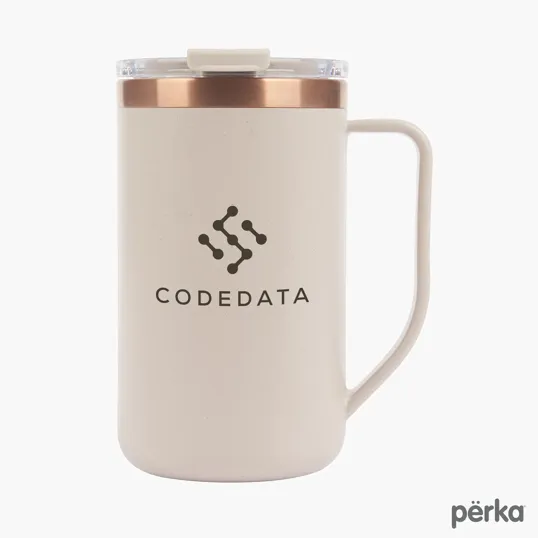 Perka® Guji 15 oz. Recycled Steel and Coffee Grounds Mug — view 2