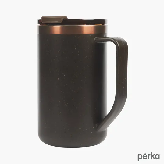 Perka® Guji 15 oz. Recycled Steel and Coffee Grounds Mug — view 9