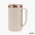 Perka® Guji 15 oz. Recycled Steel and Coffee Grounds Mug — view 3