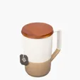 Sovrano Mogiana Two-Tone Ceramic Mug with Acacia Wood Lid, 15 oz. — view 10