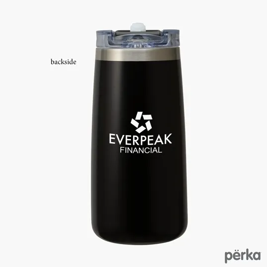 Perka® Erie 16 oz. Double Wall Stainless Steel Tumbler — view 3