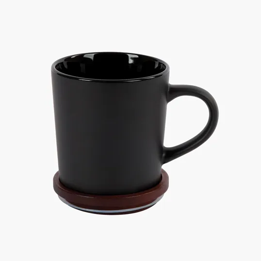 Sovrano Copenhagen 16 oz. Ceramic Mug with Acacia Wood Lid — view 3