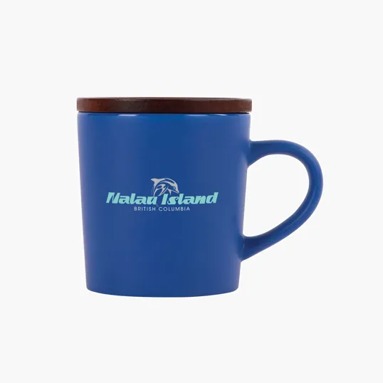 Sovrano Copenhagen 16 oz. Ceramic Mug with Acacia Wood Lid — view 6