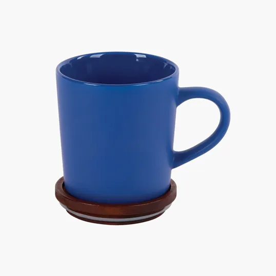 Sovrano Copenhagen 16 oz. Ceramic Mug with Acacia Wood Lid — view 7