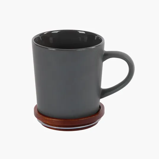 Sovrano Copenhagen 16 oz. Ceramic Mug with Acacia Wood Lid — view 10