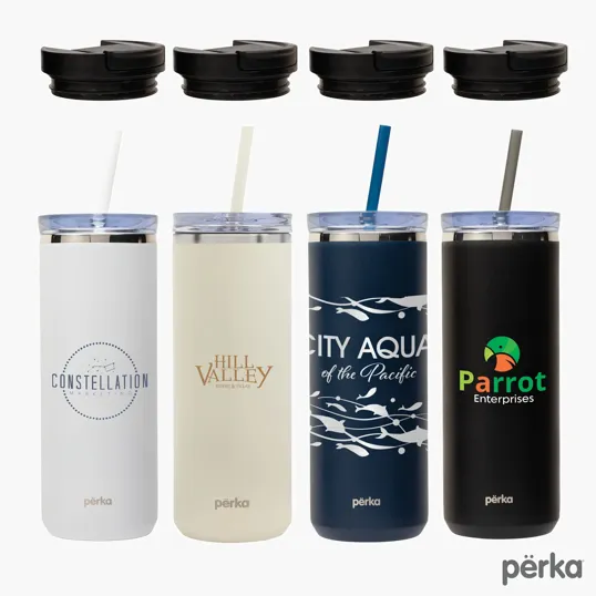 Perka Trent 18 oz. Double Wall Stainless Steel Hot/Cold Tumbler