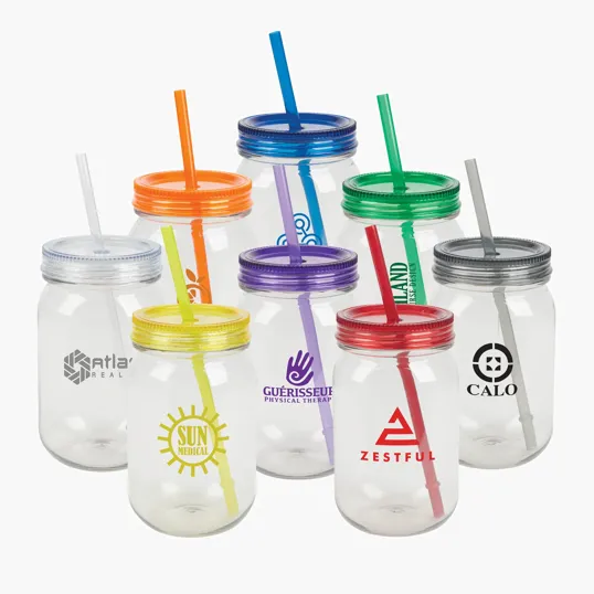 Valumark Bootlegger II 27 oz. RPET Mason Jar Tumbler