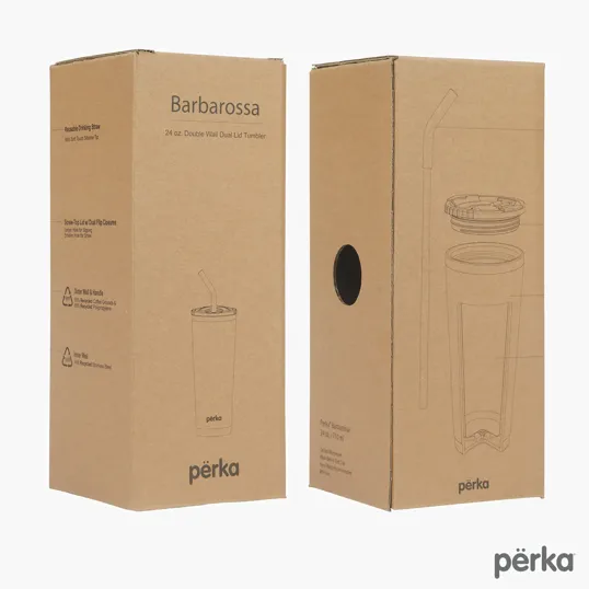 Perka® Barbarossa 24 oz. Recycled Steel and Coffee Grounds Tumbler — view 7
