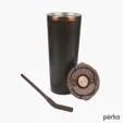 Perka® Barbarossa 24 oz. Recycled Steel and Coffee Grounds Tumbler — view 11