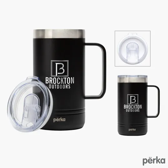 Perka® Wayfarer 24 oz. Double Wall Stainless Steel Mug
