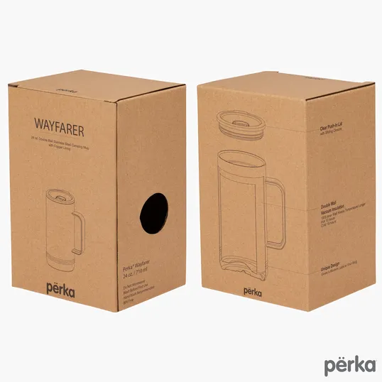 Perka® Wayfarer 24 oz. Double Wall Stainless Steel Mug — view 7