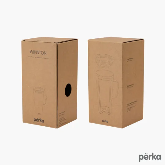 Perka® Winston 28 oz. Double Wall Stainless Steel Travel Mug — view 5