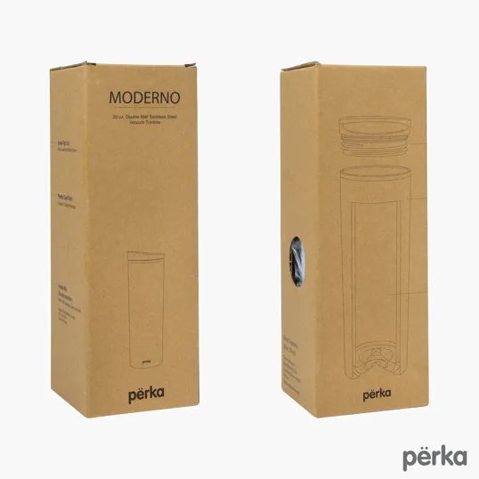 Perka® Moderno 20 oz. Double Wall Stainless Steel Tumbler — view 3